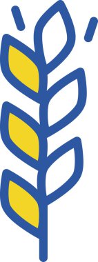 Buğday simgesi vektör illüstrasyonu 