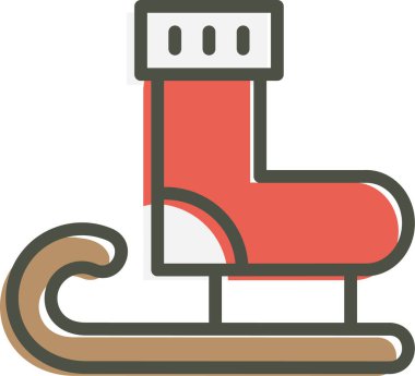 Noel Baba 'nın kızağı. Basit tasarım