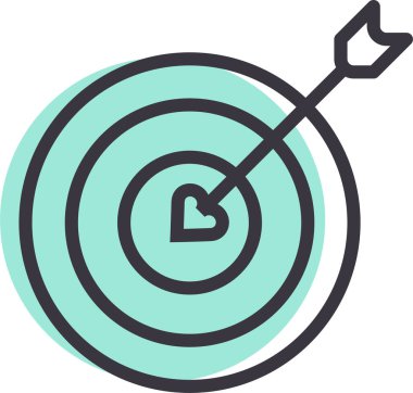 Hedef. Web simgesi basit tasarım