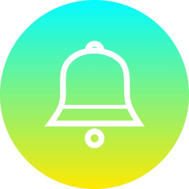 Çan simgesi vektör illüstrasyonu