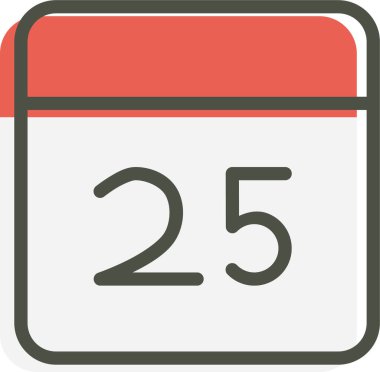 Takvim simgesi, vektör çizimi