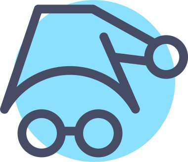 Gözlük. Web simgesi basit tasarım