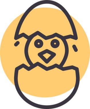 Baykuş. Web simgesi basit illüstrasyon