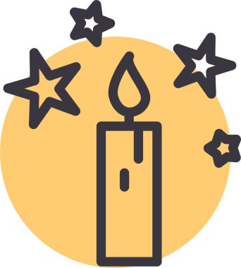 Noel mumu. Basit tasarım