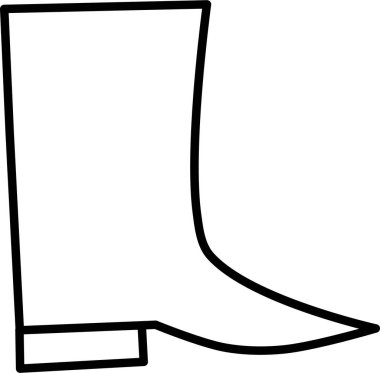 bir ayakkabının siyah ve beyaz vektör çizimi