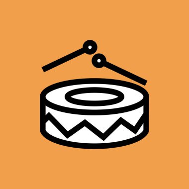 davul simgesi vektör illüstrasyonu