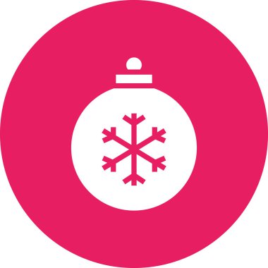 Noel balosu. Web simgesi basit illüstrasyon