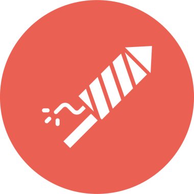 Havai fişek roketi, kutlama festivali illüstrasyonu