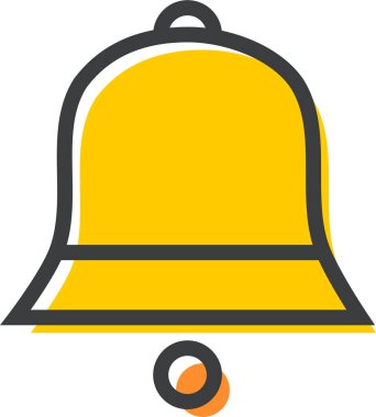 Zil. Web simgesi basit illüstrasyon