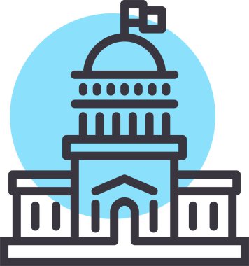 Bina. Web simgesi basit tasarım