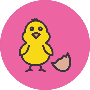 tavuk yumurtası simgesi basit illüstrasyon tasarımı 