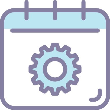 Cogwheel vektör simgesi modern basit tasarım