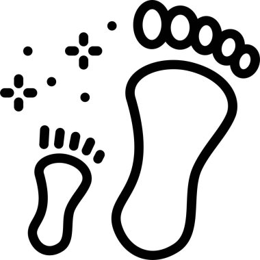 Ayak izi. vektör illüstrasyonu