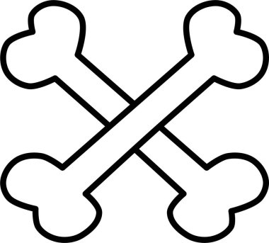 vector illustration of a bones