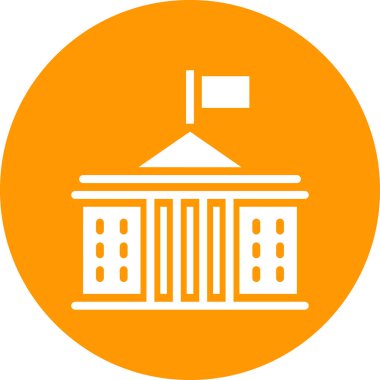 Bina. Web simgesi basit tasarım