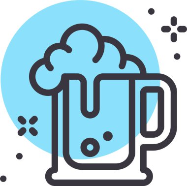 Bira. Web simgesi basit tasarım