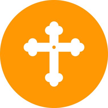 Hıristiyan haçı. Web simgesi