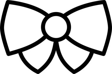 kravat yayı, modern simgenin vektör illüstrasyonu