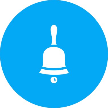 Çan ikonu. Web için Noel Baba vektör simgelerinin basit illüstrasyonu