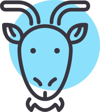 Hayvan. Web simgesi basit illüstrasyon