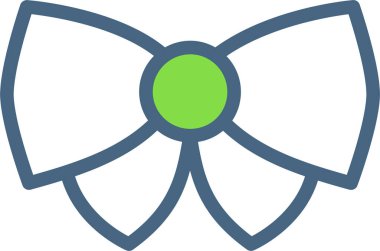 kravat yayı, modern simgenin vektör illüstrasyonu