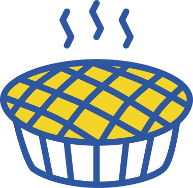 balkabağı pastası, basit çizim tasarımı 