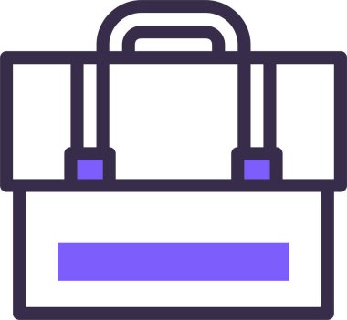 Çanta. Web simgesi basit illüstrasyon