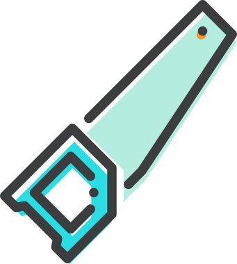 Mutfak araçları düz vektör simgesi