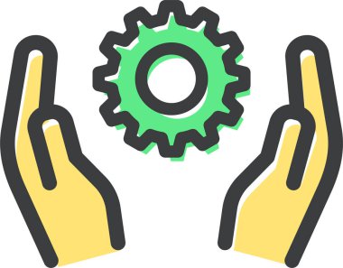 İngiliz anahtarının düz bir simgesi