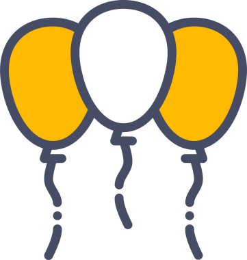 Kurdeleli balonların vektör çizimi, kutlama konsepti