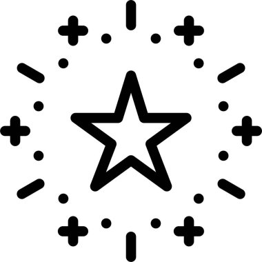 yıldız simgesi, vektör çizimi