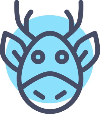 Kızgın surat. Basit resimleme