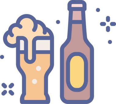 Bira şişesi. Basit tasarım