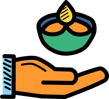 Bir bardak çay tutan bir el.