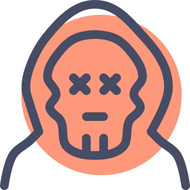 Beyin. Web simgesi basit illüstrasyon