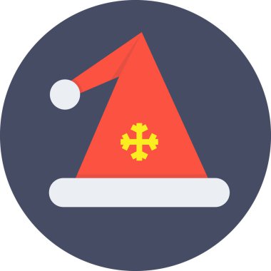 Noel şapkası. Basit resimleme