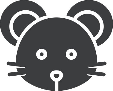 Büyük gözlü şirin panda surat, vektör çizimi.