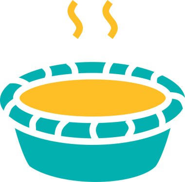 balkabağı pastası, basit çizim tasarımı 