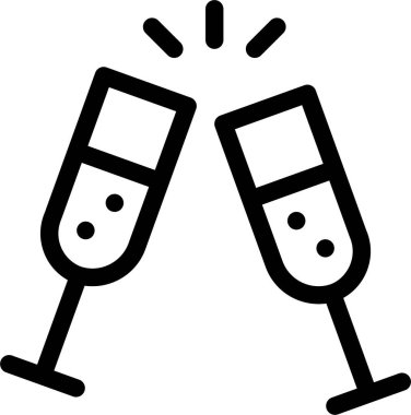 Şarap bardakları. Basit resimleme