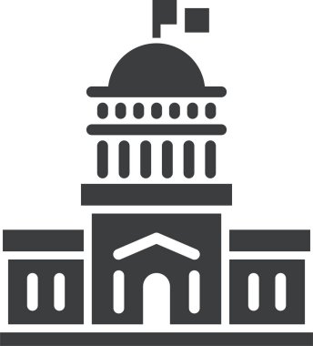 bina simgesi, vektör illüstrasyonu