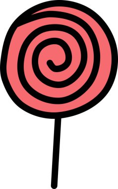Lolipop. Web simgesi basit illüstrasyon