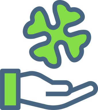 Yeşil bir ok tutan el, vektör illüstrasyonu