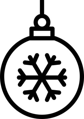 Süs topları, Noel konsepti, basit tasarım.