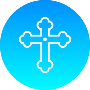 Moda stili izole edilmiş arkaplanda Hıristiyan çapraz simgesi