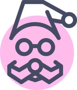 Gözlük. Web simgesi basit tasarım