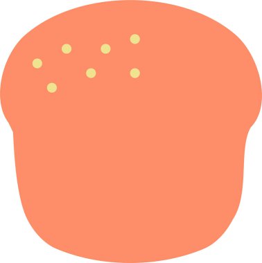 Ekmek. Web simgesi vektör illüstrasyonu