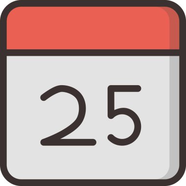 Takvim. Web simgesi basit tasarım