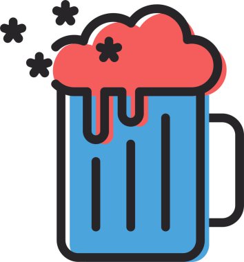 Bira. Web simgesi basit tasarım