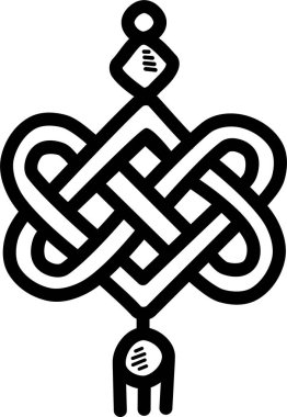 Kelt düğümü. Basit tasarım