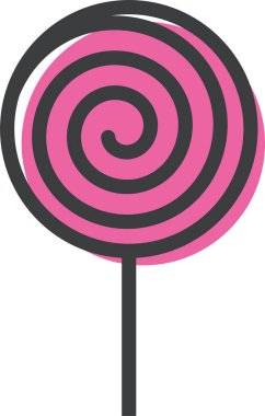 Lolipop. Web simgesi basit tasarım